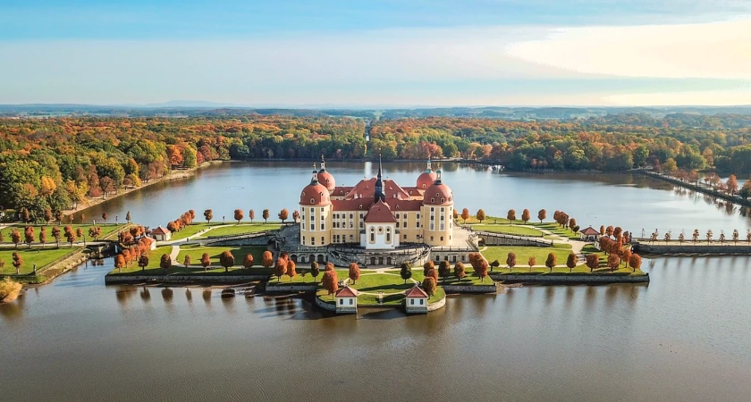 castle on the lake