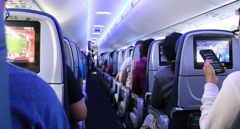 people in the plane