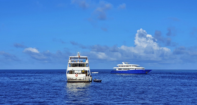 boat at the sea