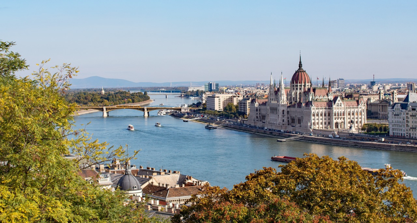 řeka v Budapešti