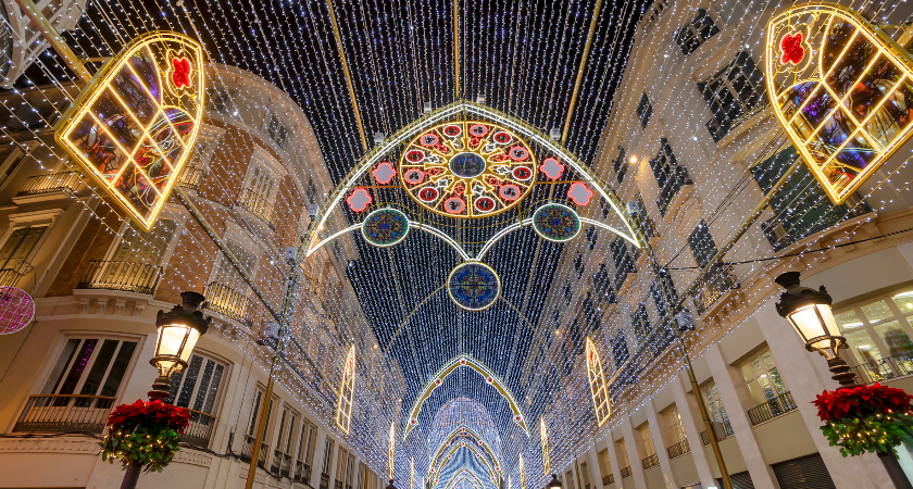 christmas market in malaga