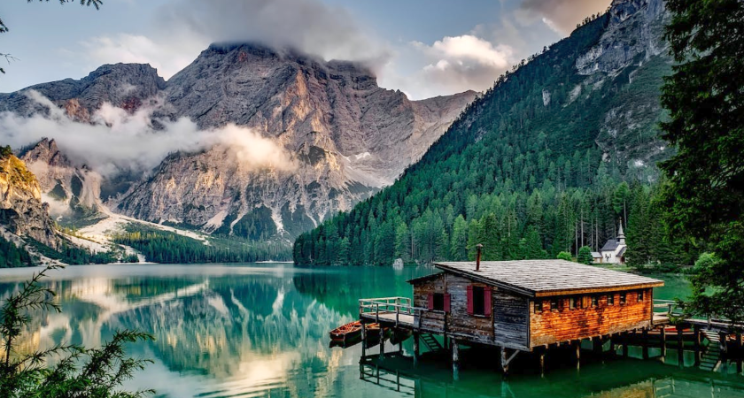 lake in the mountains